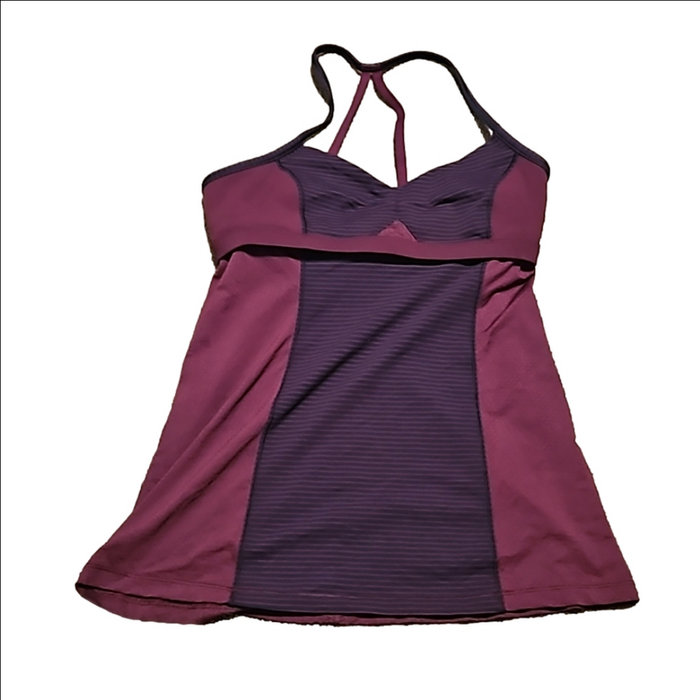 Lululemon Bend and Flow ruffled crisscross tank top - Picture 2 of 4